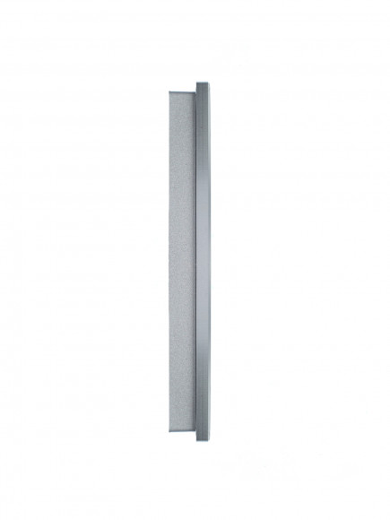 IEK BRITE Рамка 2 -местная РУ-2-1-БрА металл алюминий , BR-M22-M-K47