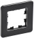 IEK BRITE Рамка 1-местная РУ-1-1-Бр металл черный RE IEK, BR-M12-M-01-K02