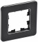 IEK BRITE Рамка 1-местная РУ-1-1-Бр металл черный RE IEK, BR-M12-M-01-K02