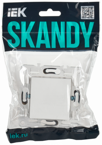 IEK SKANDY Вывод кабеля SK-O01W арктический белый , SK-VK10-0-K01