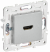 IEK SKANDY Розетка HDMI SK-H01S серебряный , SK-H10-K23