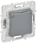 IEK SKANDY Розетка 1-местная с заземлением с защитными шторками и крышкой 16А IP44 SK-R11Gr серый , SK-R16-16-44-K03