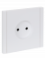 IEK FORTE&PIANO Розетка 1-местная без заземления с защитными шторками винтовое крепление 10А FP217 белый , FP-R13-10-K01