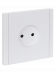 IEK FORTE&PIANO Розетка 1-местная без заземления с защитными шторками винтовое крепление 10А FP217 белый , FP-R13-10-K01
