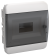 IEK TEKFOR Корпус пластиковый ЩРВ-П-8 IP41 черная прозрачная дверь IEK, TF5-KP12-V-08-41-K01-K03