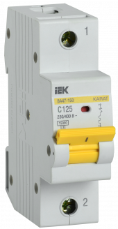 KARAT Автоматический выключатель ВА47-150 1P C 125А 15кА IEK, MVA50-1-125-C