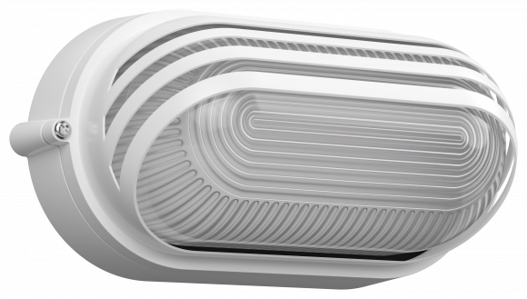 IEK Светильник НПП1407 белый/овал ресничка 60Вт IP54 IEK, LNPP0-1407-1-060-K01