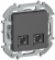 IEK IEKINSPIRIA Розетка компьютерная двойная RJ45 категория 6 UTP 6738431 антрацит IEK
