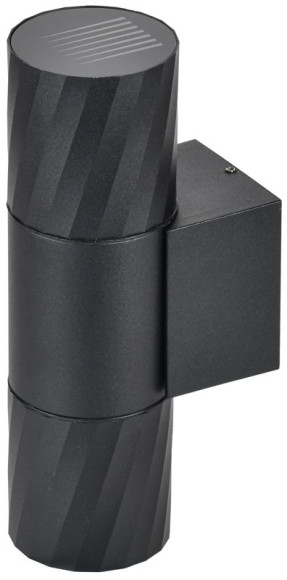 IEK LIGHTING Светильник уличный 5221 настенный под лампу 2хGU10 IP65 черный IEK, LT-UBU0-5221-GU10-2-K02