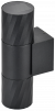 IEK LIGHTING Светильник уличный 5221 настенный под лампу 2хGU10 IP65 черный IEK, LT-UBU0-5221-GU10-2-K02
