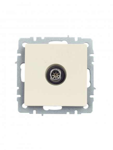 IEK BRITE Розетка TV оконечная РТВ11-0-БрКр бежевый , BR-A10-O-K10