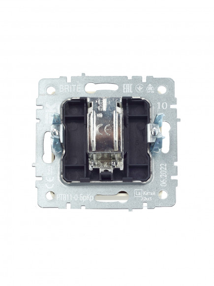 IEK BRITE Розетка TV оконечная РТВ11-0-БрКр бежевый , BR-A10-O-K10