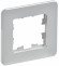 IEK BRITE Рамка 1-местная РУ-1-1-Бр металл алюминий RE IEK, BR-M12-M-01-K47