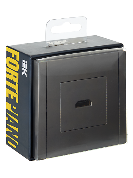 IEK FORTE&PIANO Розетка HDMI FP340 серый , FP-H10-K03