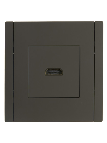 IEK FORTE&PIANO Розетка HDMI FP340 серый , FP-H10-K03