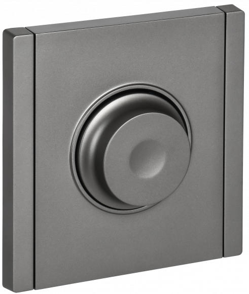 IEK FORTE&PIANO Светорегулятор поворотно-нажимной 600Вт FP554 сталь , FP-D20-0600-K46