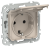 IEK FLITE Розетка с заземлением с защитными шторками и крышкой безвинтовое крепление 16А IP44 РСшкр11-1-44-ФлЛ льняной IEK, FI-R16-16-1-44-K88
