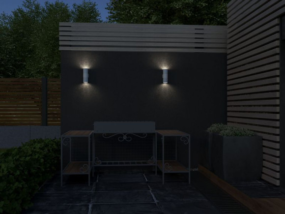 IEK LIGHTING Светильник уличный 5221 настенный под лампу 2хGU10 IP65 белый IEK, LT-UBU0-5221-GU10-2-K01