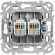 IEK FLITE Розетка 2-местная компьютерная RJ45 категория 5Е UTP РК5е-2-0-ФлПр пурпурный IEK, FI-K22-1-K99