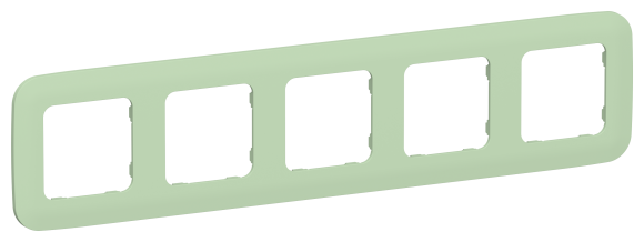 IEK FLITE Рамка 5-местная РУ-5-А-ФлФ фисташковый IEK, FI-M52-31-20-K93