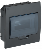 KREPTA 3 Корпус пластиковый ЩРВ-П-8 IP41 черный IEK, MKP12-V-08-41-K02