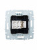 IEK BRITE Розетка телефонная RJ11 РТ10-БрБ белый IEK, BR-T10-K01