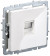 IEK BRITE Розетка телефонная RJ11 РТ10-БрБ белый IEK, BR-T10-K01