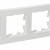BRITE Рамка 4-местная РУ-4-Бр белый рифленый IEK, BR-M42-51-K01