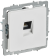 IEK BRITE Розетка компьютерная RJ45 кат.6 РК11-БрАБ арктический белый , BR-K10-2-K91