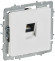 IEK BRITE Розетка компьютерная RJ45 кат.6 РК11-БрАБ арктический белый IEK, BR-K10-2-K91