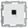IEK BRITE Розетка компьютерная RJ45 кат.6 РК11-БрАБ арктический белый IEK, BR-K10-2-K91