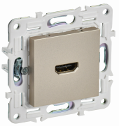 SKANDY Розетка HDMI SK-H01Sh шампань , SK-H10-K37