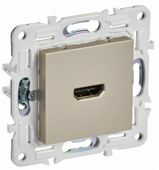IEK SKANDY Розетка HDMI SK-H01Sh шампань IEK, SK-H10-K37