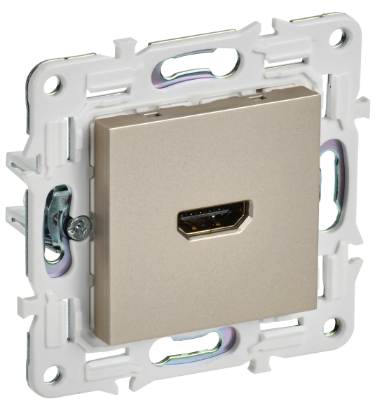 IEK SKANDY Розетка HDMI SK-H01Sh шампань , SK-H10-K37