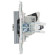IEK SKANDY Розетка двойная TV+RJ45 кат.5E SK-A14N металл никель , SK-AK20-1-K50