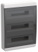IEK TEKFOR Корпус пластиковый ЩРН-П-54 IP41 черная прозрачная дверь IEK, TF5-KP12-N-54-41-K01-K03