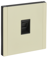FORTE&PIANO Розетка компьютерная RJ45 кат.5E FP832M металл серый сланец IEK, FP-K10-1-M-K41
