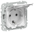 IEK FLITE Розетка с заземлением с защитными шторками и крышкой безвинтовое крепление 16А IP44 РСшкр11-1-44-ФлБ белый IEK, FI-R16-16-1-44-K01