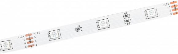 IEK Лента светодиодная 3м LSR-5050RGB30-7,2-IP20-12В IEK, LSR2-3-030-20-3-03