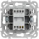 IEK FLITE Выключатель жалюзи 10А ВЖ52-2-0-ФлЧ черный IEK, FI-V15-0-10-1-K02