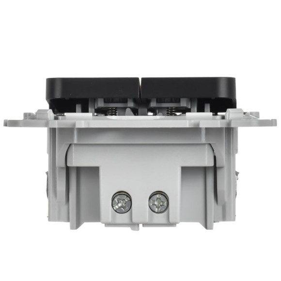IEK FLITE Выключатель жалюзи 10А ВЖ52-2-0-ФлЧ черный IEK, FI-V15-0-10-1-K02