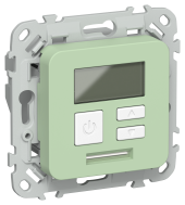 FLITE Термостат электронный с дисплеем 16А Т-ФлФ фисташковый IEK, FI-RT11-K93