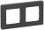 IEK IEKINSPIRIA Рамка 2-местная 6739431 антрацит IEK