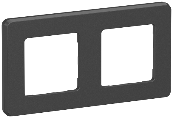 IEK IEKINSPIRIA Рамка 2-местная 6739431 антрацит IEK