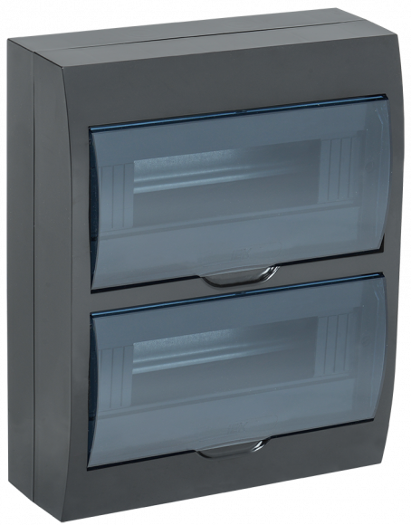IEK KREPTA 3 Корпус пластиковый ЩРН-П-24 IP41 черный IEK, MKP12-N-24-41-K02