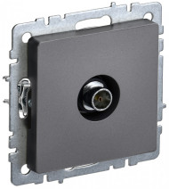 BRITE Розетка TV оконечная РТВ11-0-БрС сталь , BR-A10-O-K46