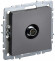 IEK BRITE Розетка TV оконечная РТВ11-0-БрС сталь , BR-A10-O-K46