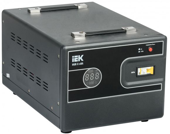 IEK Стабилизатор напряжения однофазный переносной 8кВА HUB IEK, IVS21-1-008-13