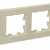 BRITE Рамка 4-местная РУ-4-Бр бежевый рифленый IEK, BR-M42-51-K10