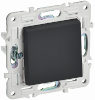 SKANDY Выключатель 1-клавишный 10А SK-V01G графит , SK-V10-0-10-K53